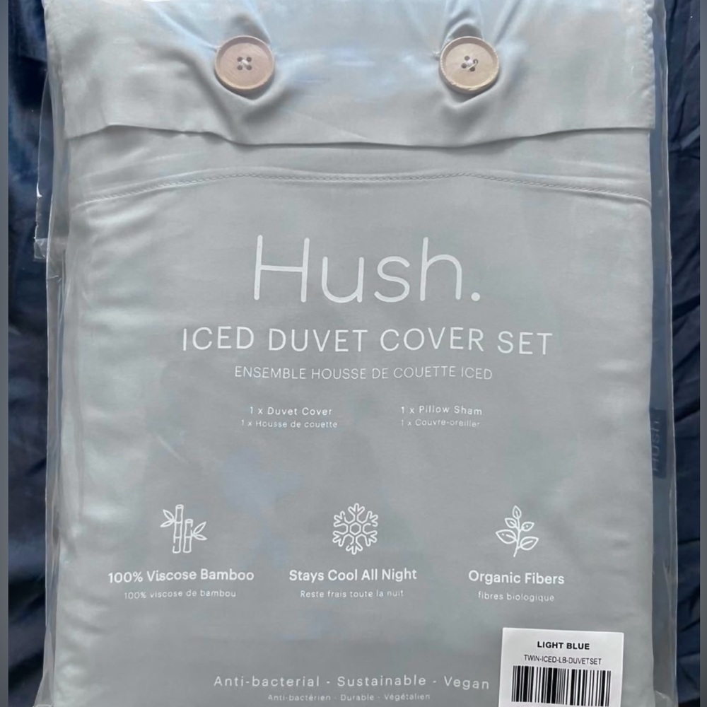 Hush Iced Duvet Cover Set - Twin